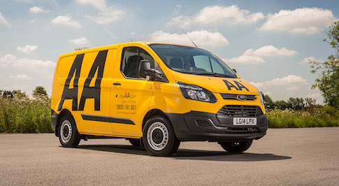 Ford Transit on patrol with the AA
