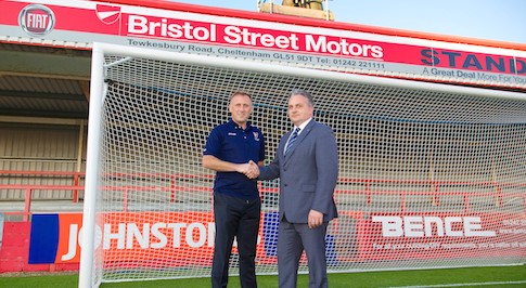 Bristol Street Motors joins forces with Cheltenham Town Football Club in Sponsorship deal