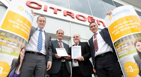 Bristol Street Motors Citroen recognised for excellent service in Motability