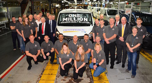 Milestone reached at Vauxhall Vivaro van manufacturing plant 